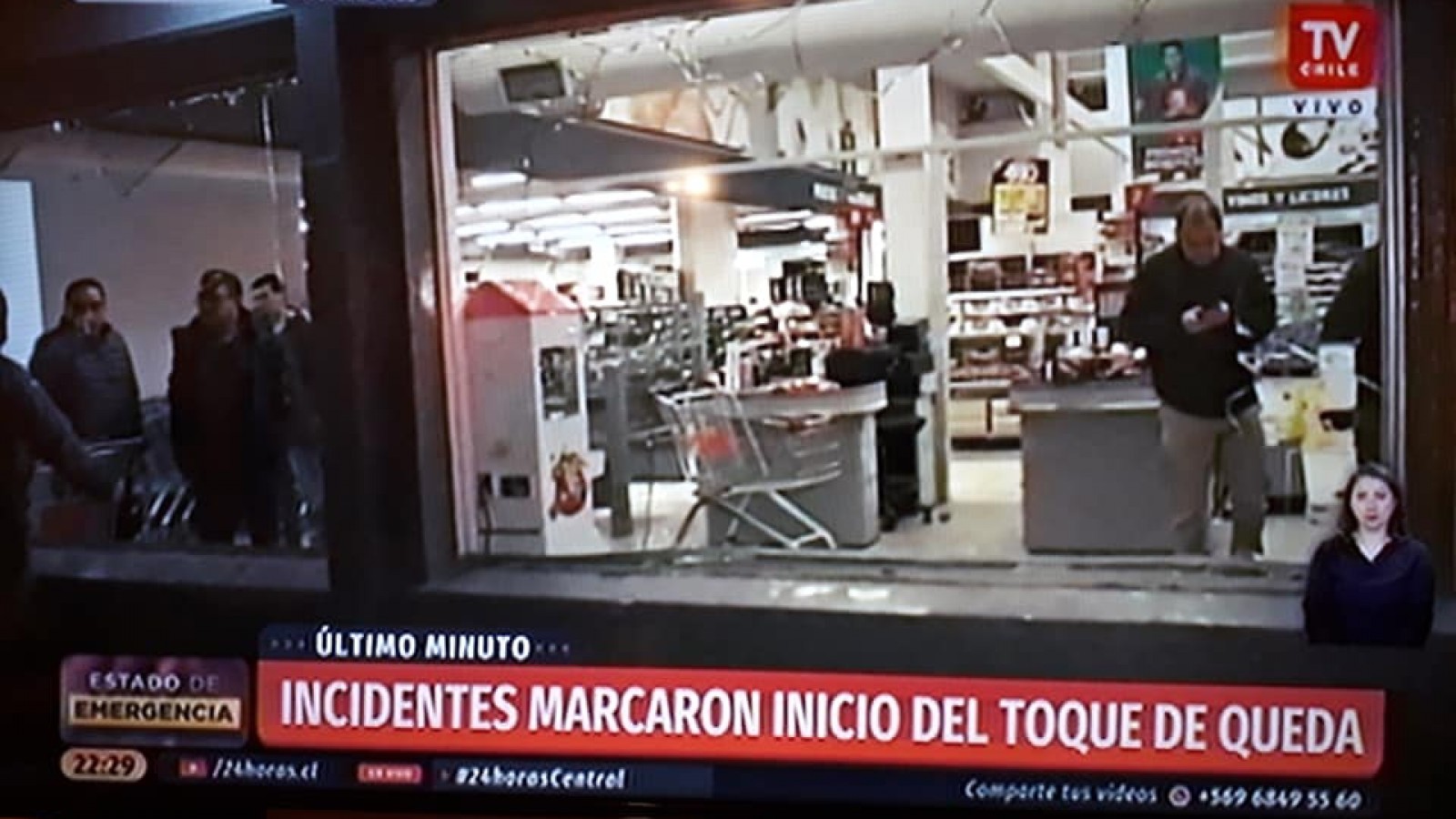 Se registran saqueos y desmanes en Punta Arenas